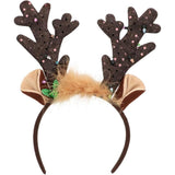 Comet Reindeer Antlers on a Headband - Adult