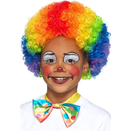 Smiffys - Crazy Clown Wig (Multicoloured) - Child - Fancy Dress Central