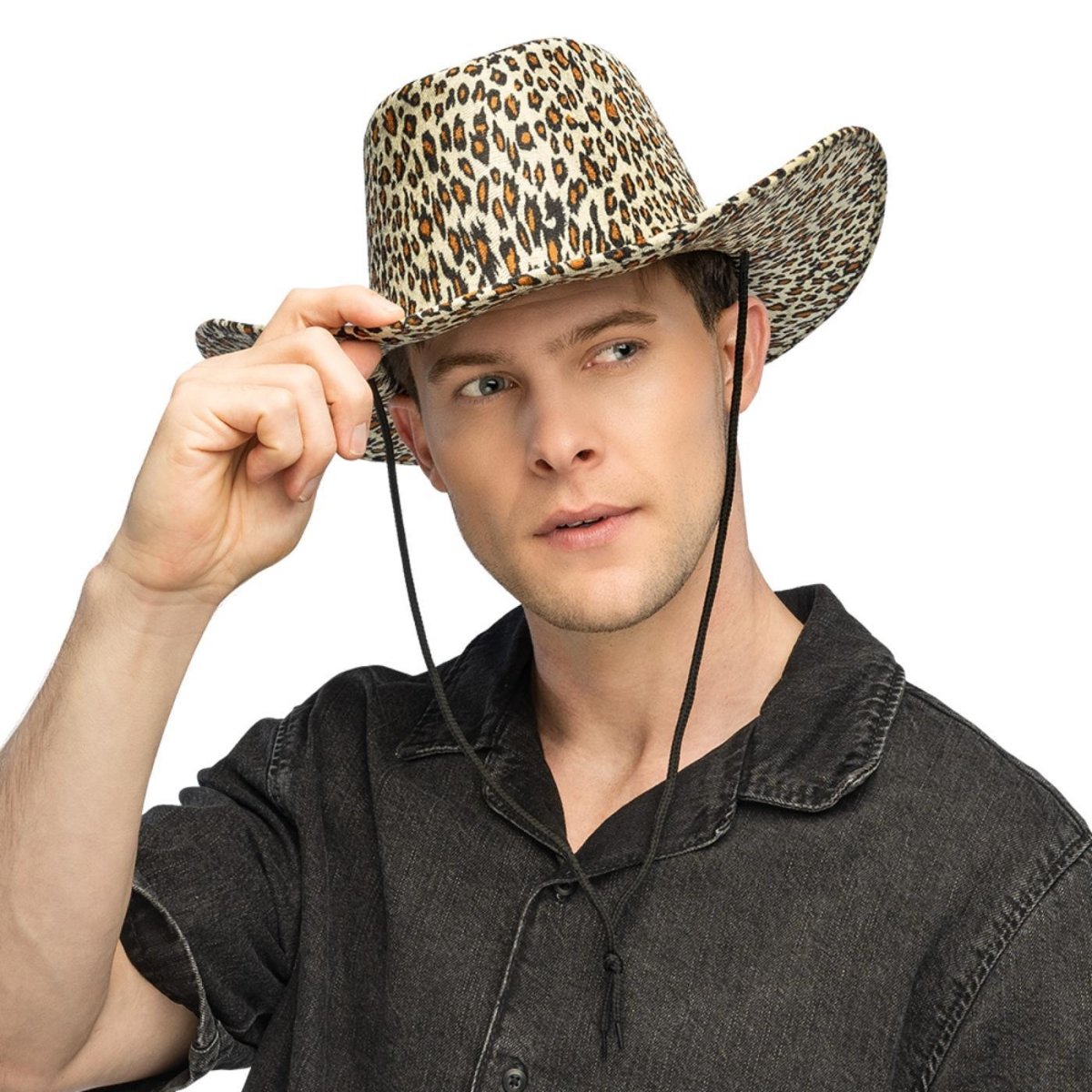 Boland - Wild Leopard Cowboy Hat - Adult - Fancy Dress Central