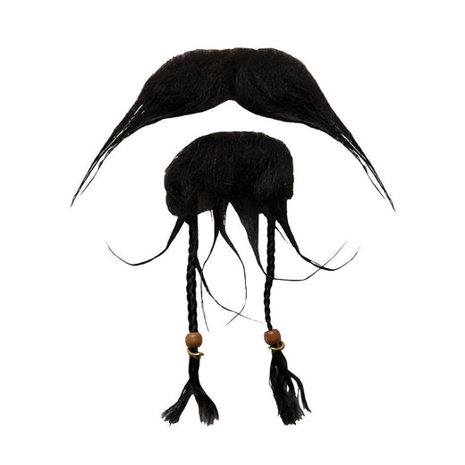 Wicked Costumes Ltd - Carribbean Pirate Beard & Tash - Adult - Fancy Dress Central