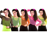 Wicked Costumes - 80s Fishnet Long Sleeved Top - Womens