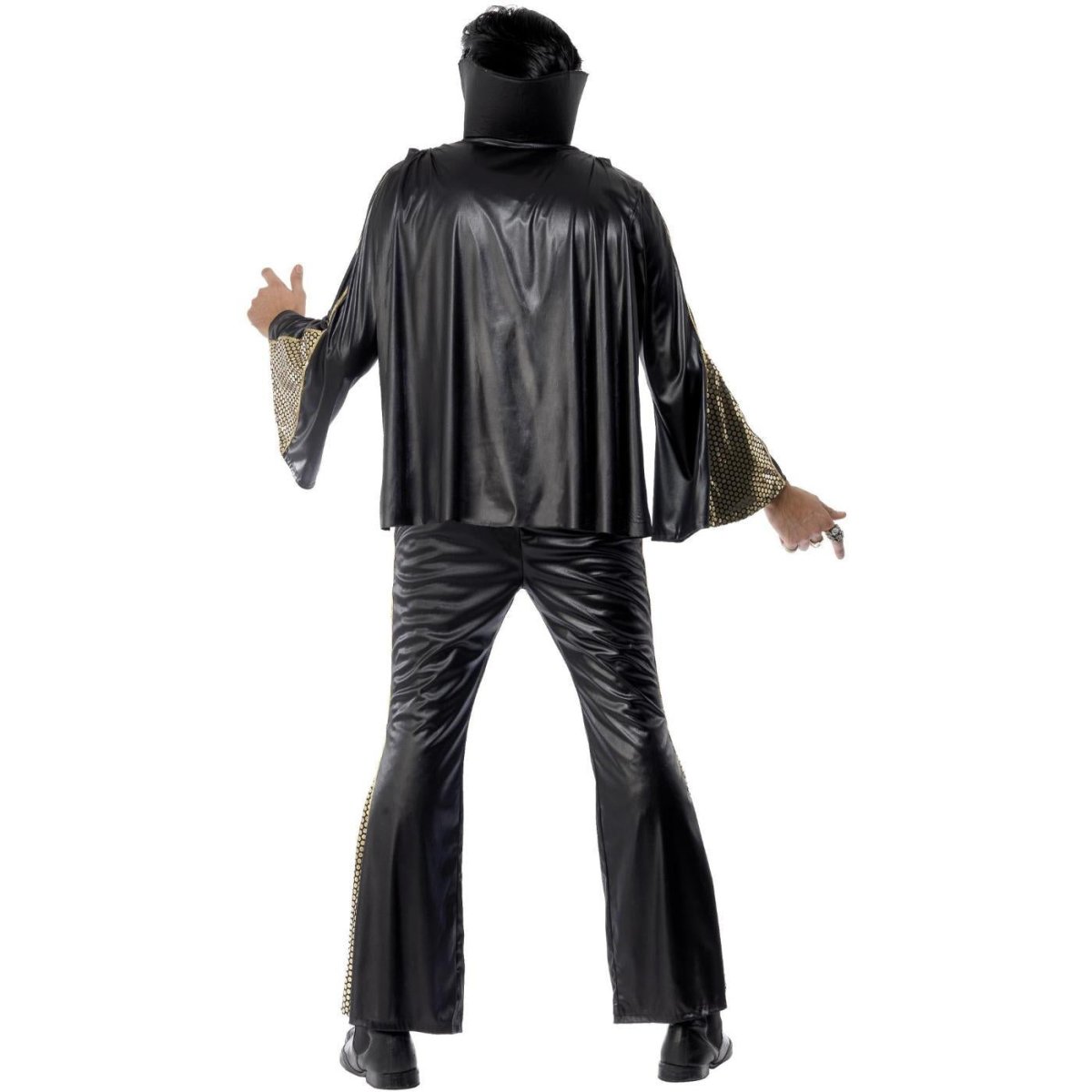 Smiffys - Elvis Costume (Black/Gold) - Men - Fancy Dress Central
