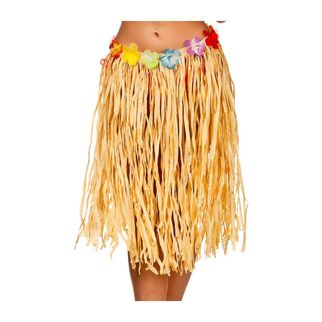 Wicked Costumes - Hula Skirt 60cm (Authentic Raffia) - Women - Fancy Dress Central
