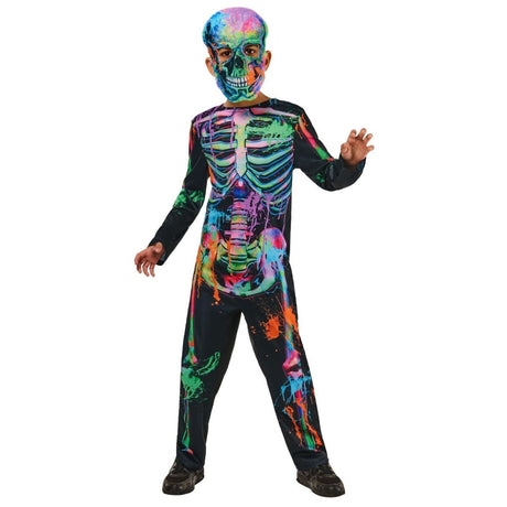 Rubies - Bonesky Graffiti Skeleton Costume - Child - Fancy Dress Central