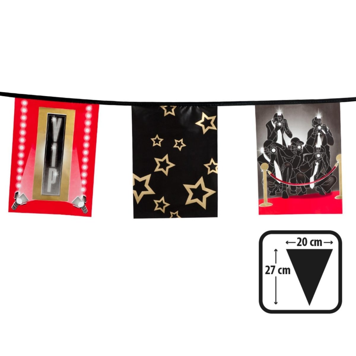 Boland - 6m VIP Rectangle Bunting - Fancy Dress Central