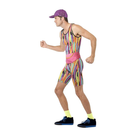 Smiffys - 80s Aerobics Instructor Costume - Men - Fancy Dress Central