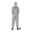 Smiffys - Black & White Convict Costume - Men - Fancy Dress Central