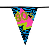 Boland - 6m 80s Party Triangular Bunting - Fancy Dress Central
