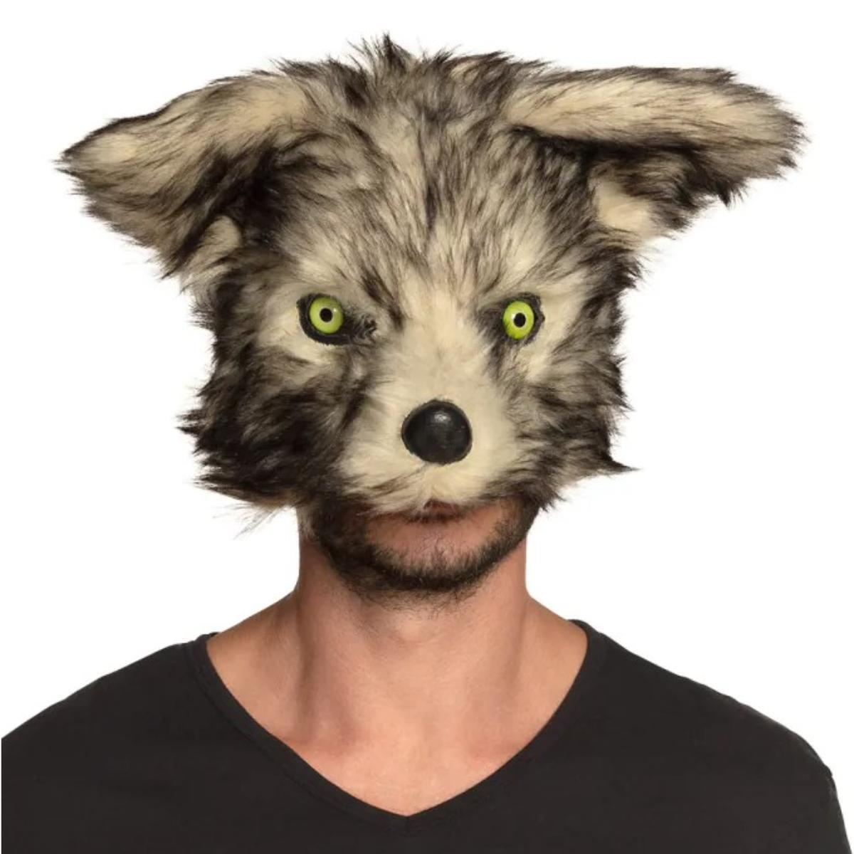 Boland - Werewolf Plush Half Mask - Adult - Fancy Dress Central
