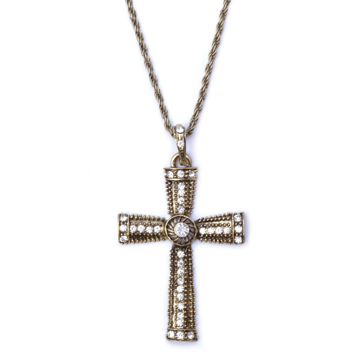 Jewelled Cross Necklace - Adult