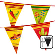 Boland - 6m Mexican Fiesta Triangular Bunting - Fancy Dress Central