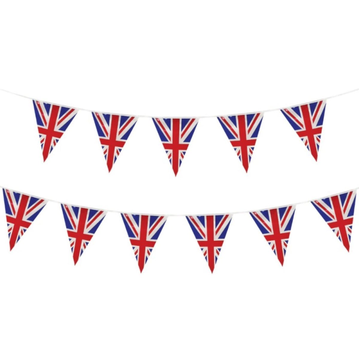 Wicked Costumes - 4m Union Jack Triangular Bunting - Fancy Dress Central