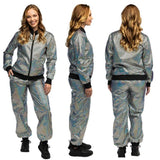 Boland - Disco Diamond Babe Shell Suit Costume (Silver) - Women - Fancy Dress Central