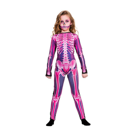 Wicked Costumes - X - Ray Skinz Suit Costume (Pink) - Child - Fancy Dress Central