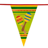 Boland - 6m Mexican Fiesta Triangular Bunting - Fancy Dress Central
