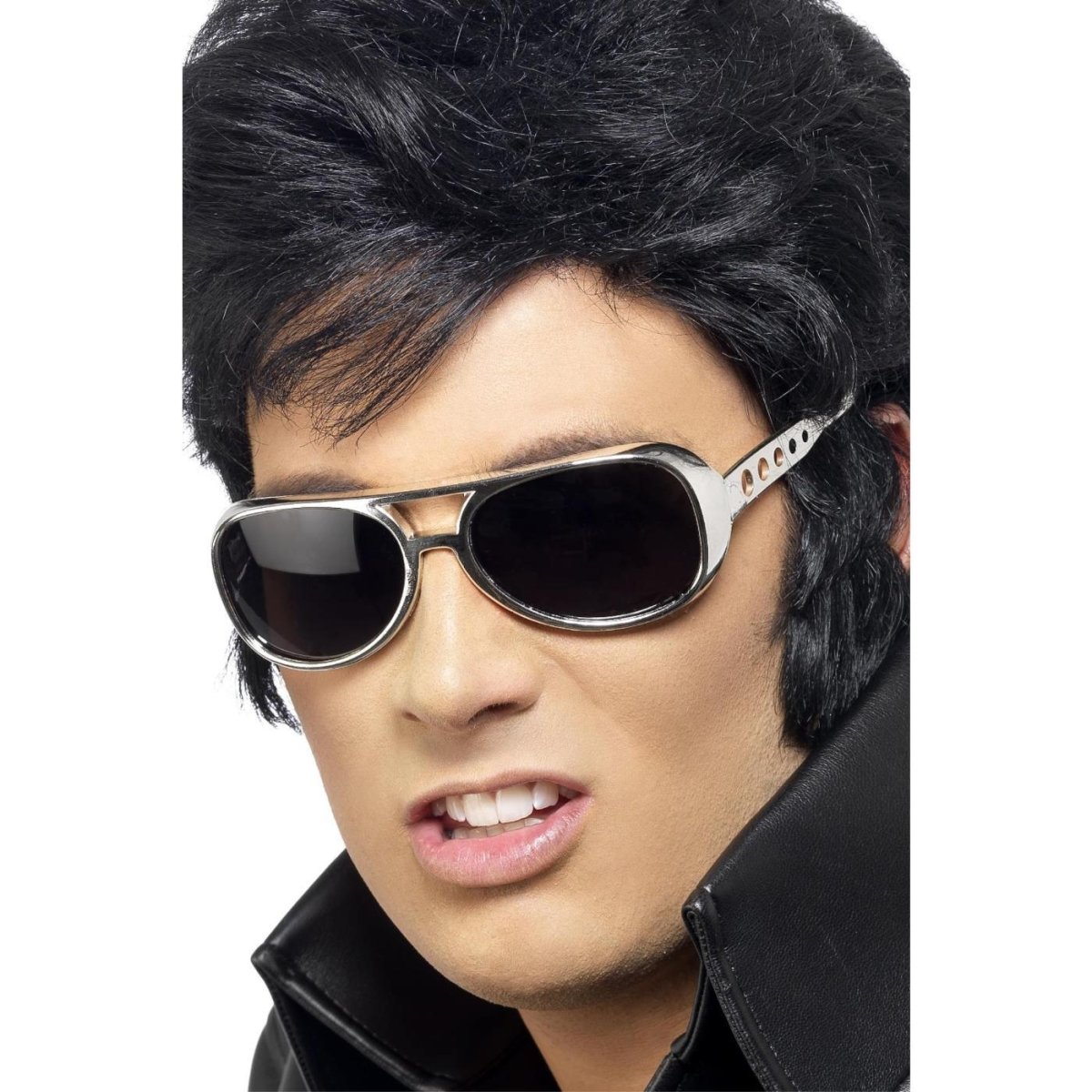 Smiffys - Elvis Glasses (Silver) - Fancy Dress Central