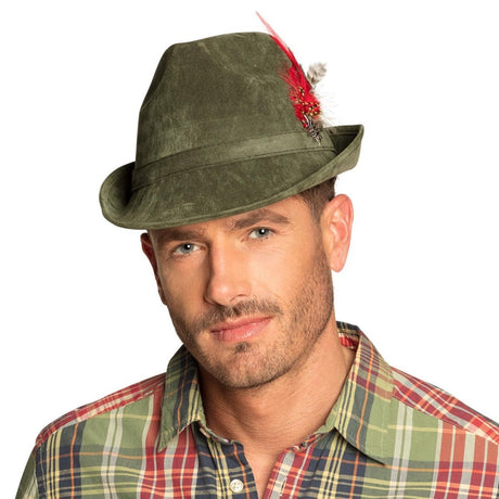 Boland - Alpine Oktoberfest Hat (Green) - Adult - Fancy Dress Central