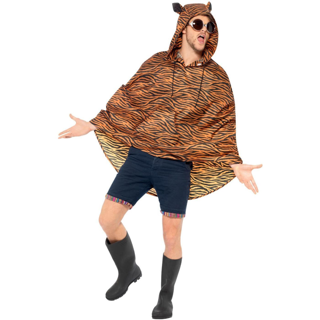 Tiger Party Poncho - Adult