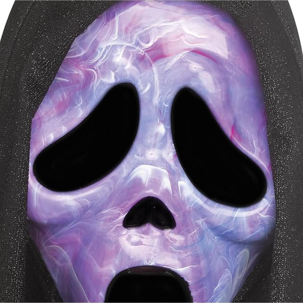 Ghost Face Marble Mask (Purple) - Adult