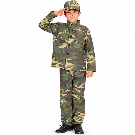 Wicked Costumes - Action Commando Army Costume - Boys - Fancy Dress Central