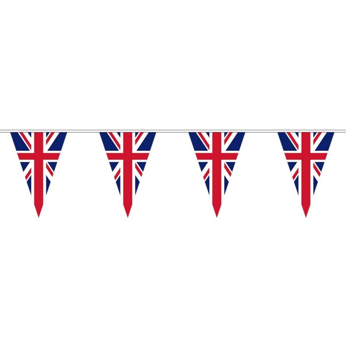 Boland - 10m Union Jack Triangular Bunting - Fancy Dress Central
