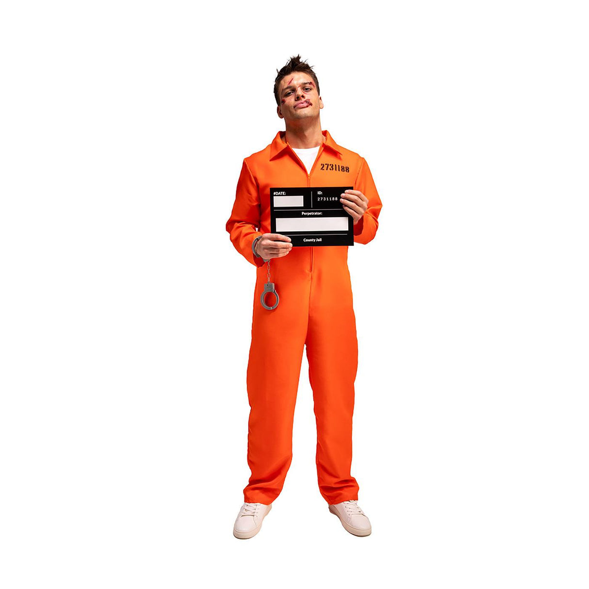 Orange Convict Costume - Men