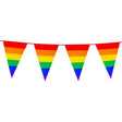 Boland - 8m Giant Rainbow Triangular Bunting - Fancy Dress Central