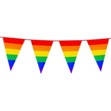 Boland - 8m Giant Rainbow Triangular Bunting - Fancy Dress Central