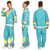 Retro Dude Shell Suit Costume (Neon Blue) - Men