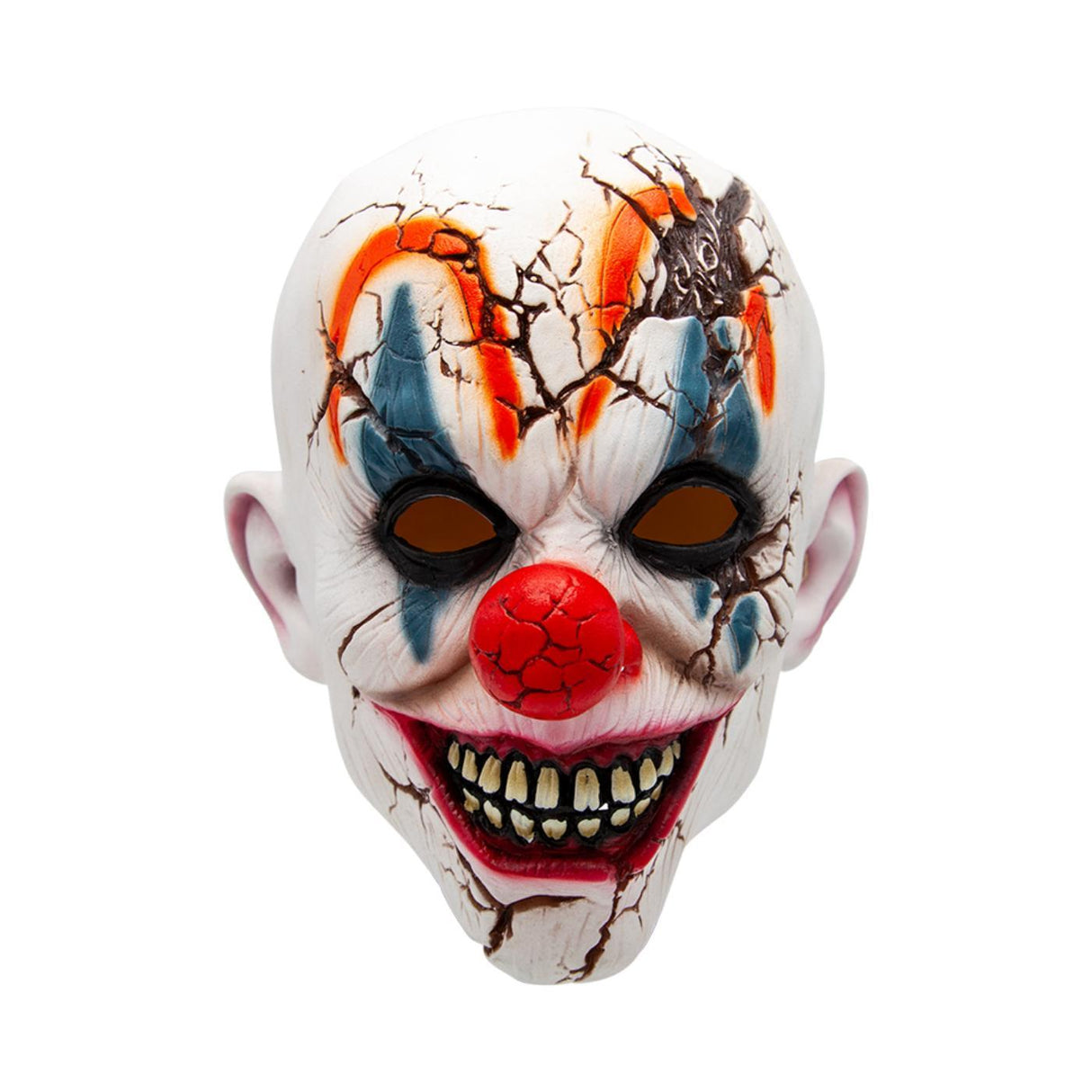 Cracked Head Clown Mask - Adult