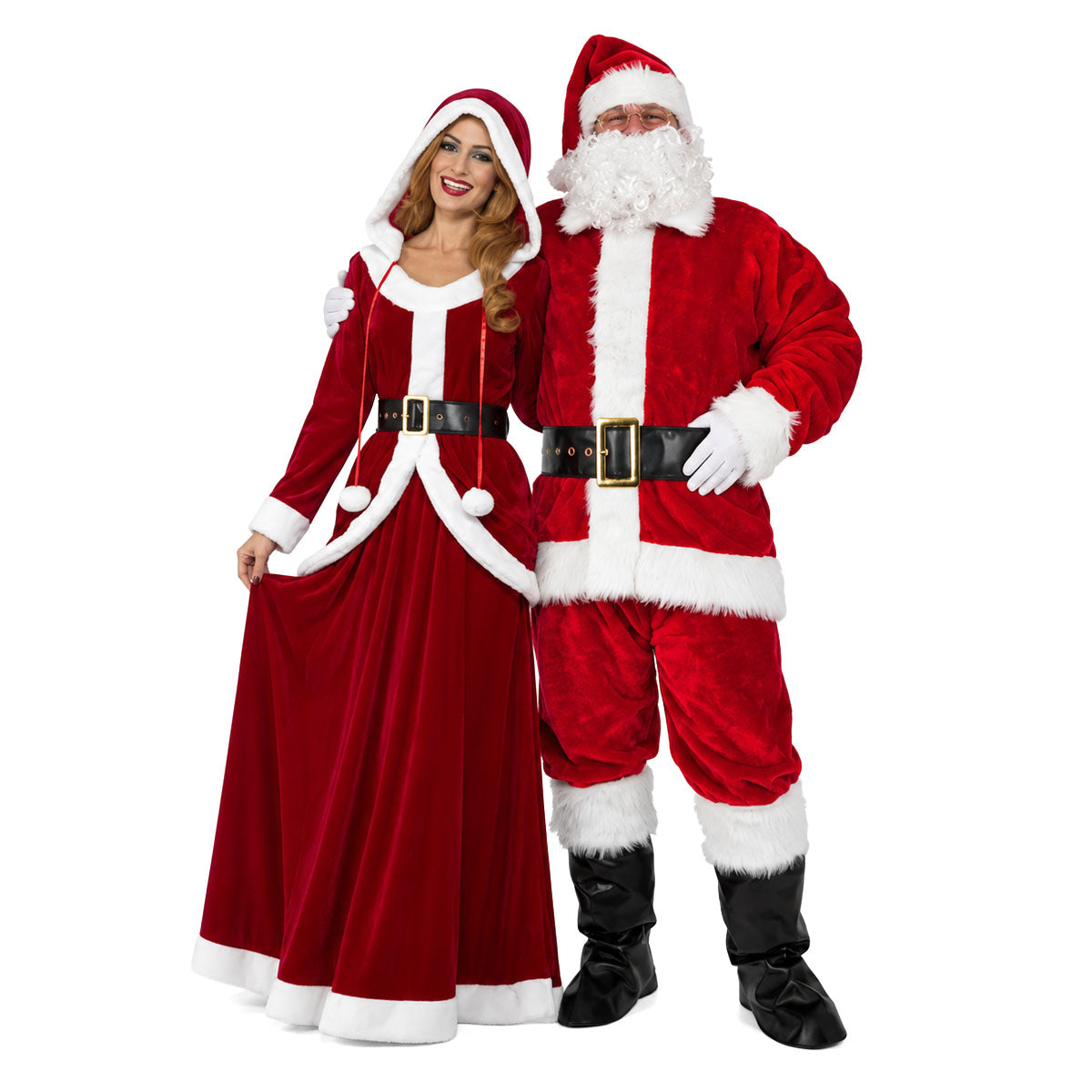 Deluxe Santa & Mrs Claus - Couples Costume