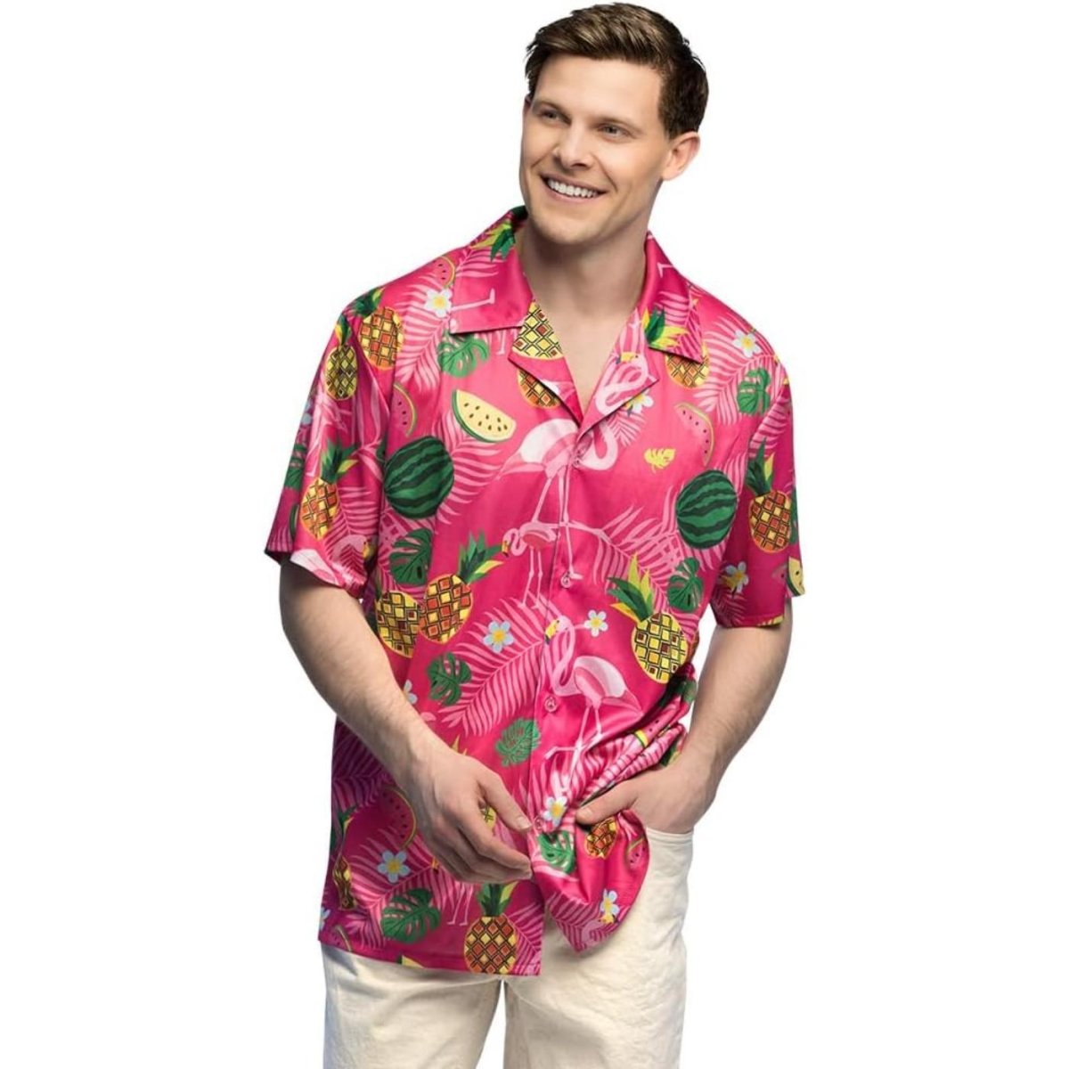 Boland - Flamingo Summer Shirt - Men - Fancy Dress Central