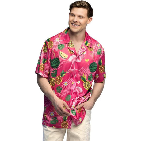 Boland - Flamingo Summer Shirt - Men - Fancy Dress Central