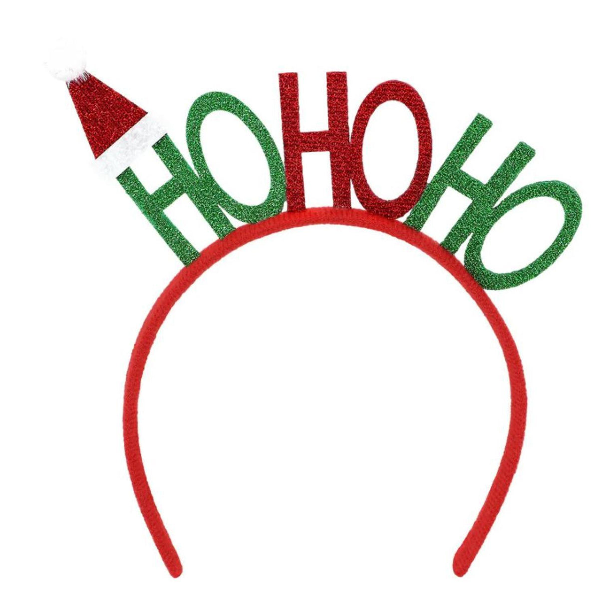 Ho Ho Ho on a Headband - Adult