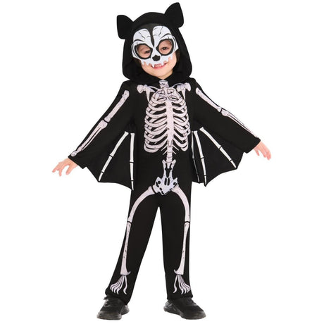 Rubies - Skeleton Bat Costume - Child - Fancy Dress Central