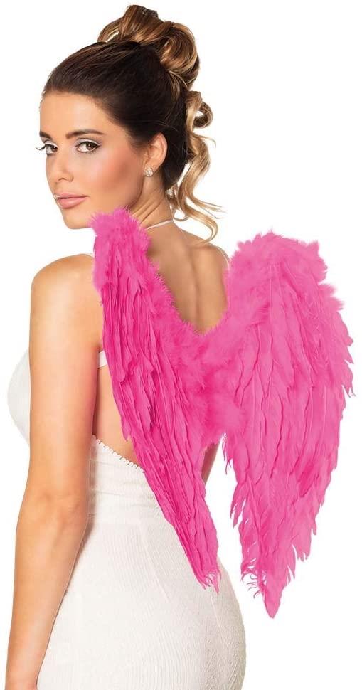Boland - Angel Wings 50 x 50cm (Hot Pink) - Adult - Fancy Dress Central