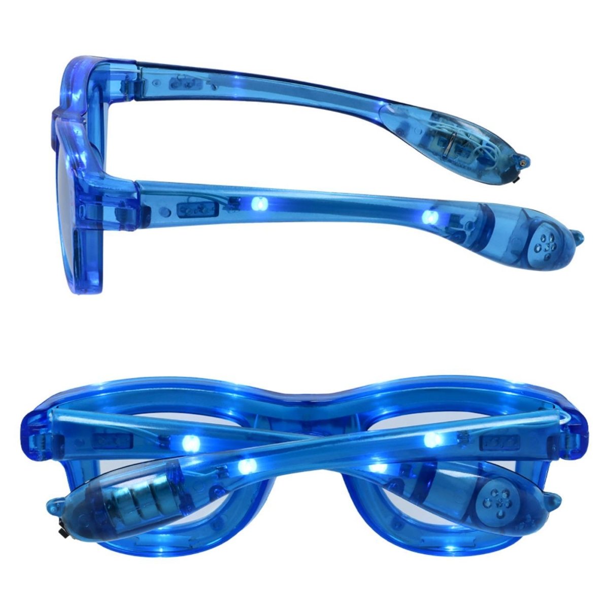 Boland - Blink LED Party Glasses (Blue) - Adult - Fancy Dress Central