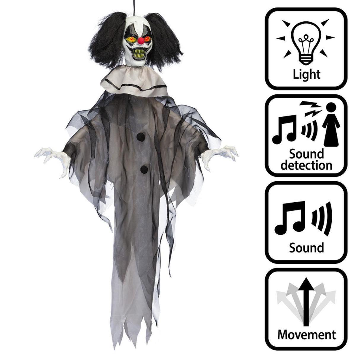 Interactive Nightmare Clown - Party Decoration