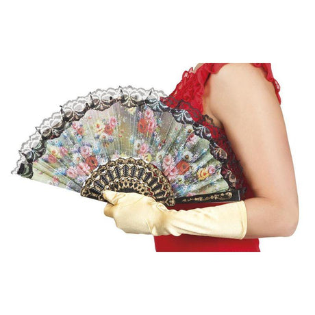 Boland - Alhambra Hand Fan (Multicoloured) - Fancy Dress Central