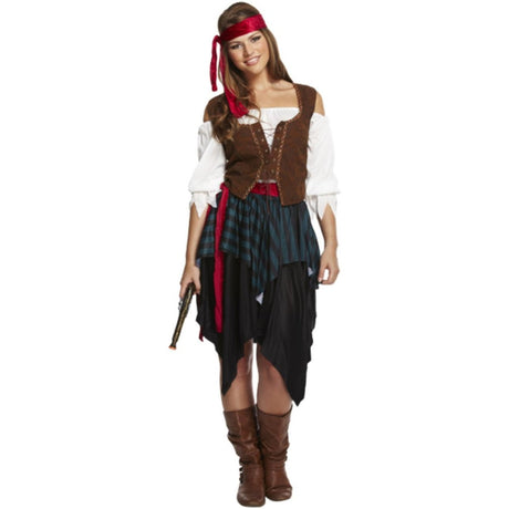 Henbrandt - Caribbean Pirate Costume - Women - Fancy Dress Central