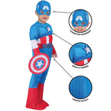Rubies - Captain America Deluxe Costume - Boys - Fancy Dress Central