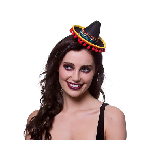 Wicked Costumes Ltd - Mini Sombrero on Headband - Adult - Fancy Dress Central