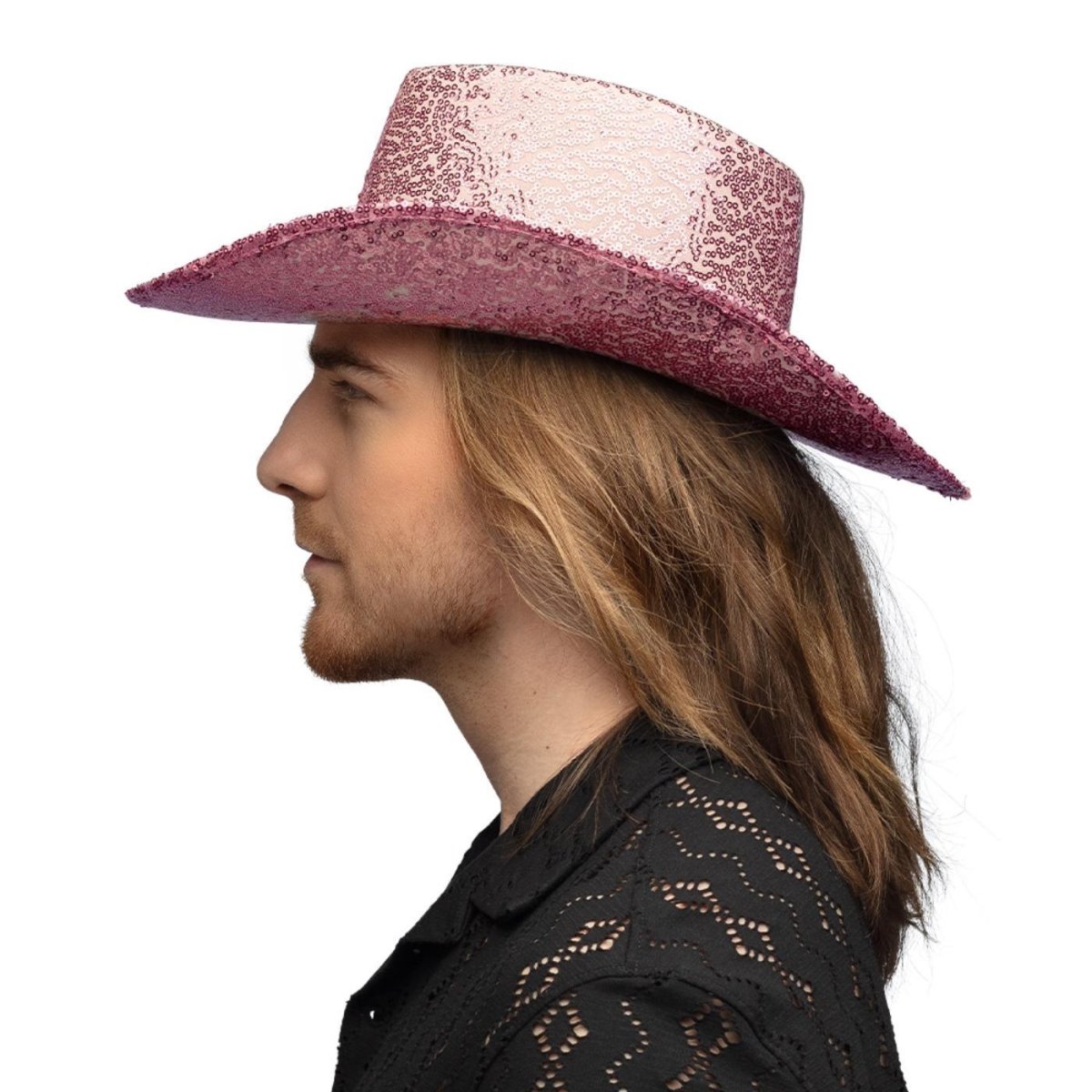 Fancy Dress Central - Rodeo Party Cowboy Hat (Light Pink) - Adult - Fancy Dress Central