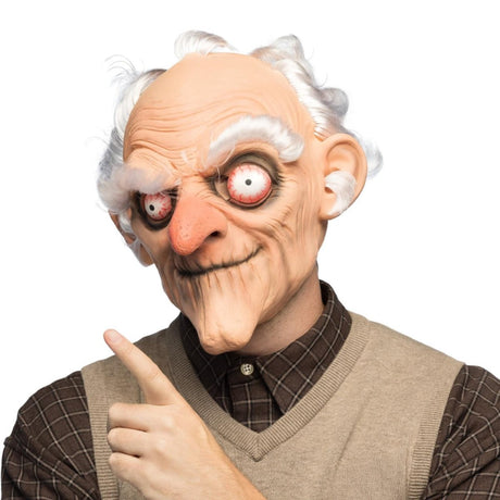 Boland - Grumpy Latex Mask with Hair - Adult - Fancy Dress Central
