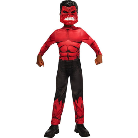 Rubies - Red Hulk Classic Costume - Boys - Fancy Dress Central