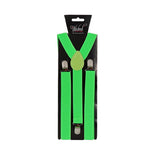 Wicked Costumes Ltd - Braces (Neon Green) - Adult - Fancy Dress Central