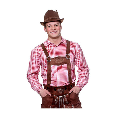 Wicked Costumes - Oktoberfest Shirt (Red) - Men - Fancy Dress Central