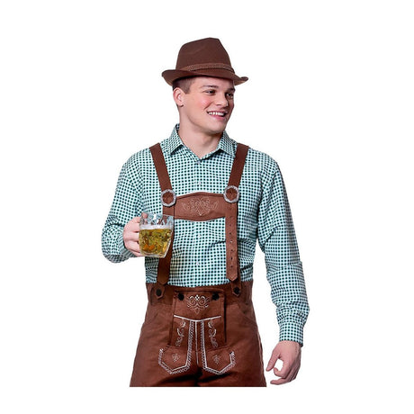 Wicked Costumes - Oktoberfest Shirt (Green) - Men - Fancy Dress Central
