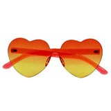 Boland - Festival Hearts Party Glasses (Orange) - Adult - Fancy Dress Central