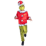 Dr Seuss The Grinch Santa Costume - Child